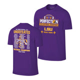 LSU Tigers 2019-2020 CFP National Champions Purple "Perfection" T-Shirt - Sporting Up