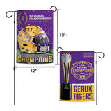 LSU Tigers 2019-2020 CFP National Champions WinCraft 2-Sided Garden Flag - Sporting Up