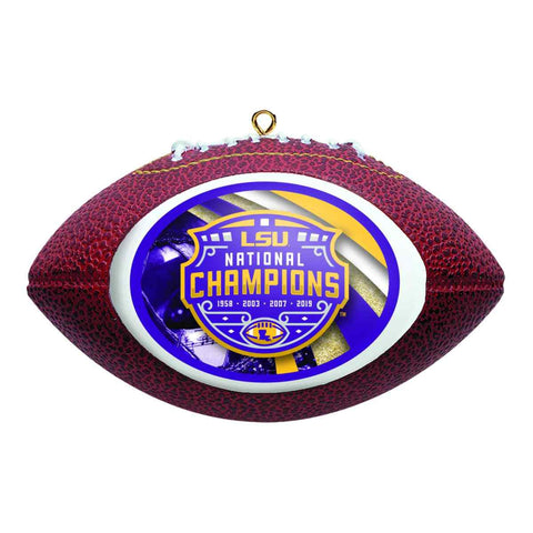 Shop LSU Tigers 2019-2020 CFP National Champions Boelter Brands Football Ornament - Sporting Up