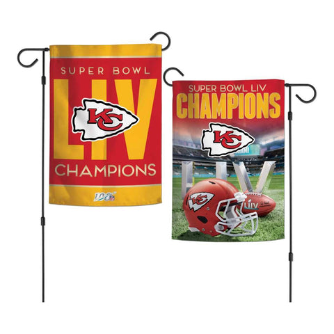 Shop Kansas City Chiefs 2020 Super Bowl LIV Champions WinCraft 2-Sided Garden Flag - Sporting Up