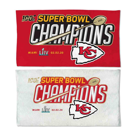 Shop Kansas City Chiefs 2020 Super Bowl LIV Champions WinCraft Locker Room Towel - Sporting Up