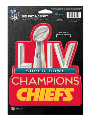 Shop Kansas City Chiefs 2020 Super Bowl LIV Champions WinCraft Trophy Magnet - Sporting Up