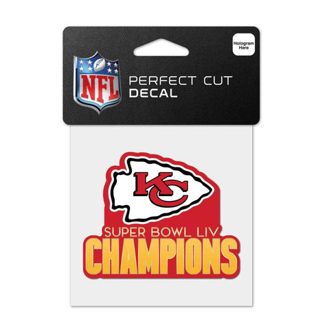 Shop Kansas City Chiefs 2020 Super Bowl LIV Champions WinCraft Perfect Cut Decal - Sporting Up
