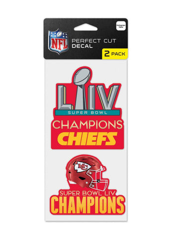 Shop Kansas City Chiefs 2020 Super Bowl LIV Champions Perfect Cut Decal (2PK) - Sporting Up