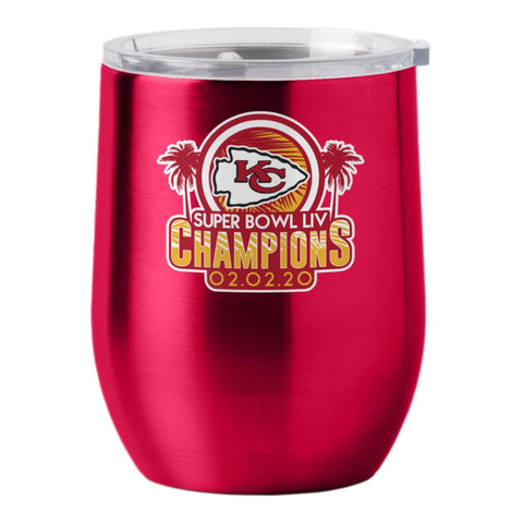 Shop Kansas City Chiefs 2020 Super Bowl LIV Champions Stainless Steel Wine Tumbler - Sporting Up
