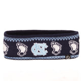 North Carolina Tar Heels Zephyr Navy Baby Blue White Knit Carousel Headband - Sporting Up