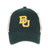 Baylor Bears Zephyr Dark Green "University" Mesh Adj. Snapback Relax Fit Hat Cap - Sporting Up