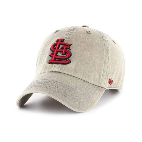 Shop St. Louis Cardinals '47 Gray Cement Clean Up Adj. Strapback Slouch Hat Cap - Sporting Up