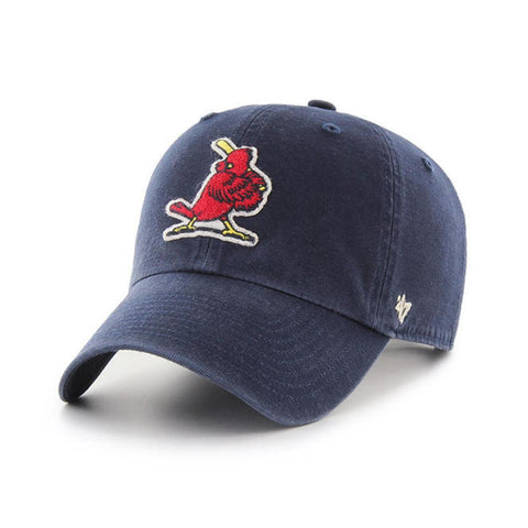 St. Louis Cardinals '47 Navy Cooperstown Clean Up Adj. Strapback Slouch Hat Cap - Sporting Up