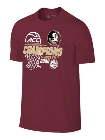 Shop Florida State Seminoles 2020 ACC Basketball Champions Garnet T-Shirt - Sporting Up