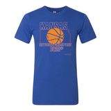 T-shirt bleu des champions nationaux de basket-ball du Kansas 2020 - Sporting Up