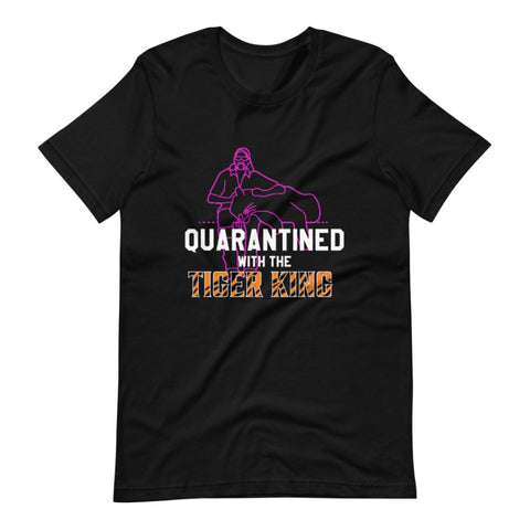 Exotisches Joe „Quarantined with the Tiger King“ Unisex-T-Shirt für Erwachsene – Sporting Up