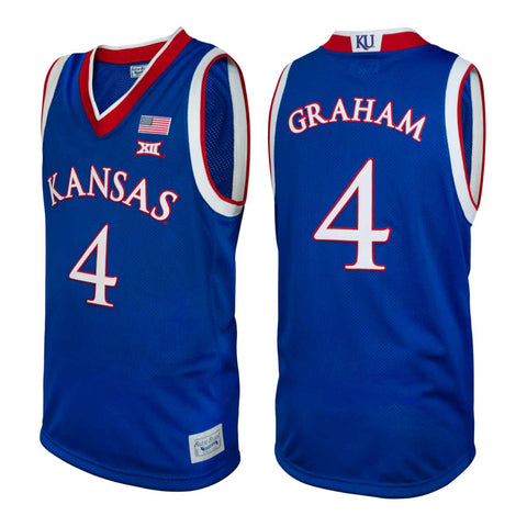 Devonte' Graham #4 Retro-Marken-Authentisches Basketball-Blautrikot – sportlich