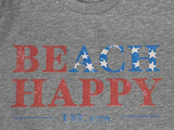 BEach HAPPY Patriotic Stars T-Shirt - Athletic Heather - Sporting Up