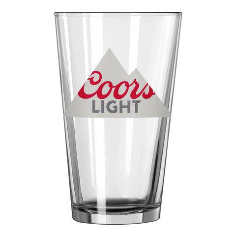 Shop Coors Light Brewing Company Boelter Brands Mountain Logo Clear Pint Glass - Sporting Up