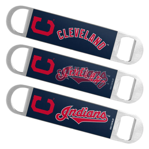 Shop Cleveland Indians MLB Boelter Brands Hologram Logo Metal Bottle Opener Bar Key - Sporting Up