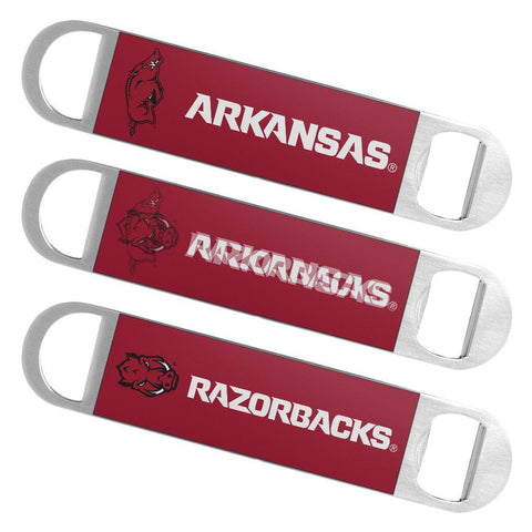Shop Arkansas Razorbacks Boelter Brands Hologram Logo Metal Bottle Opener Bar Key - Sporting Up