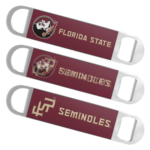 Florida State Seminoles Boelter Brands Hologram Logo Metal Bottle Opener Bar Key - Sporting Up