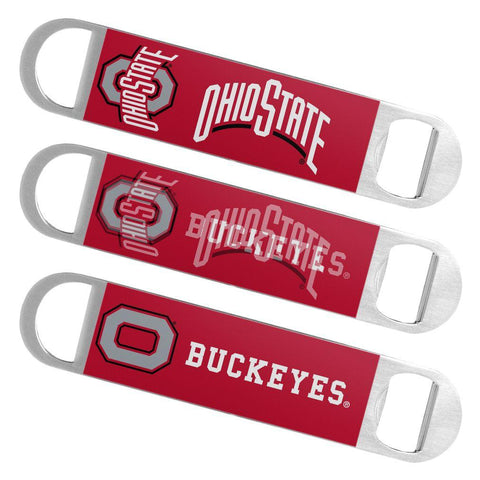 Shop Ohio State Buckeyes Boelter Brands Hologram Logo Metal Bottle Opener Bar Key - Sporting Up