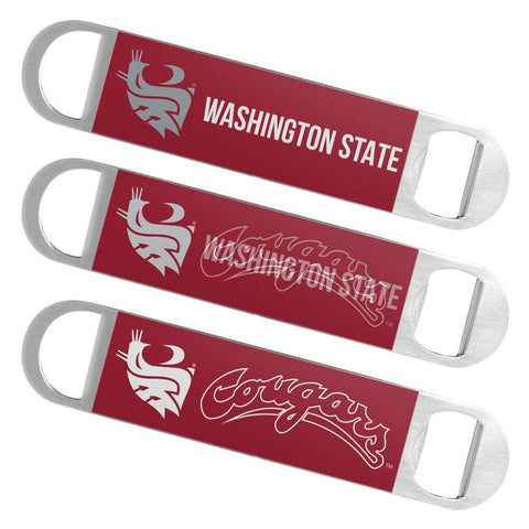 Washington St Cougars Boelter Brands Hologramm-Logo Metall-Flaschenöffner Bar-Schlüssel – sportlich