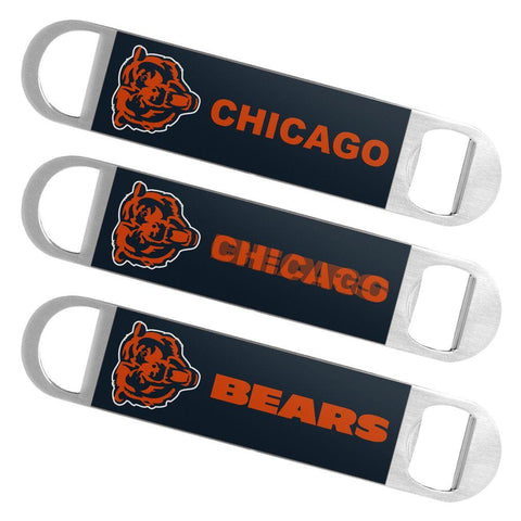 Shop Chicago Bears NFL Boelter Brands Hologram Logo Metal Bottle Opener Bar Key - Sporting Up