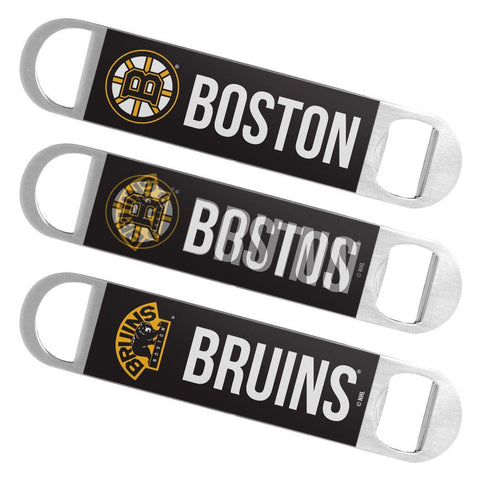 Boston Bruins NHL Boelter Brands Hologram Logo Metal Bottle Opener Bar Key - Sporting Up