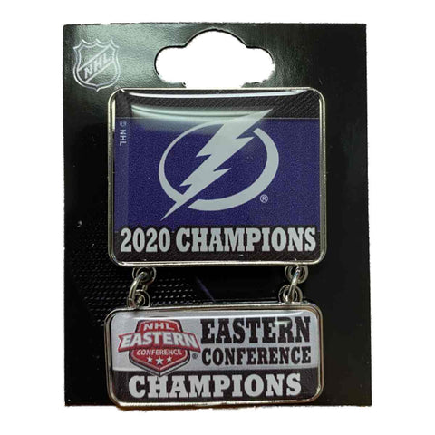 Tampa Bay Lightning 2020 NHL Eastern Conference Champions Dangler Lapel Pin - Sporting Up