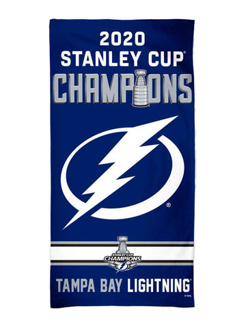 Shop Tampa Bay Lightning 2020 NHL Stanley Cup Champions WinCraft Spectra Beach Towel - Sporting Up