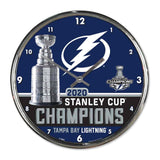 Tampa Bay Lightning 2020 NHL Stanley Cup Champions WinCraft Chrome Wall Clock - Sporting Up