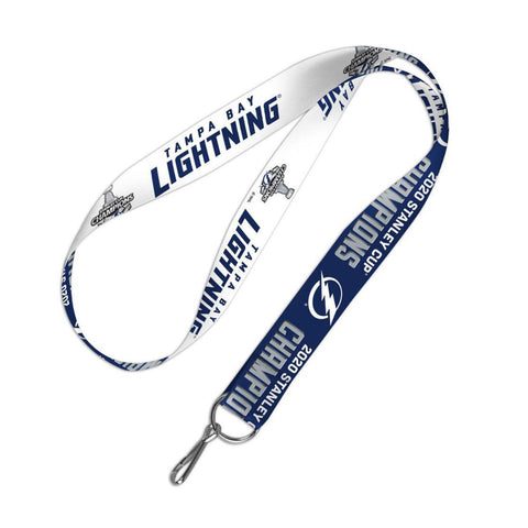 Shop Tampa Bay Lightning 2020 NHL Stanley Cup Champions WinCraft Durable Lanyard - Sporting Up