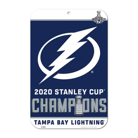 Shop Tampa Bay Lightning 2020 NHL Stanley Cup Champions WinCraft Plastic Wall Sign - Sporting Up