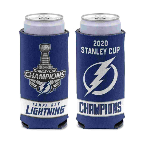 Shop Tampa Bay Lightning 2020 NHL Stanley Cup Champions WinCraft Slim Can Cooler - Sporting Up