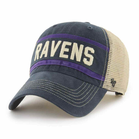 Shop Baltimore Ravens '47 Black Juncture Clean Up Mesh Back Adj. Snapback Hat Cap - Sporting Up