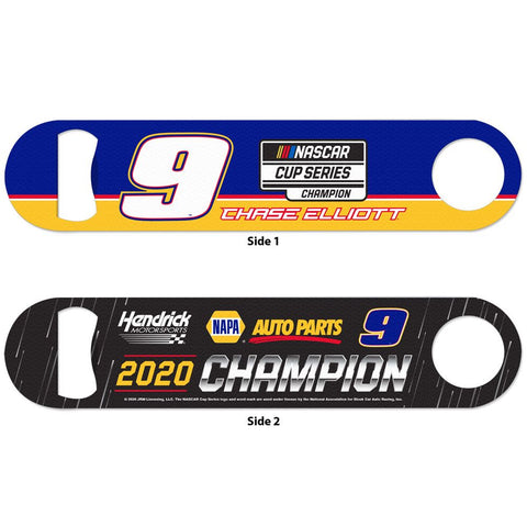 Chase Elliott #9 2020 NASCAR Cup Series Champion Metal Bottle Opener Bar Key - Sporting Up