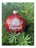 Kansas City Chiefs 2020 Super Bowl LIV Champions Red Glass Ball Tree Ornament - Sporting Up
