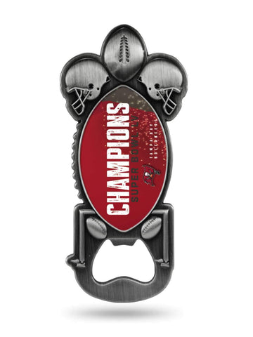 Ouvre-bouteille magnétique des Buccaneers de Tampa Bay 2020-2021 Super Bowl LV Champions - Sporting Up
