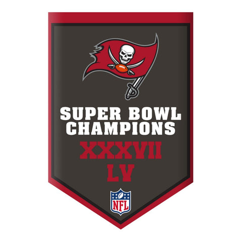Shop Tampa Bay Buccaneers 2020-2021 Super Bowl LV Champions Aminco Banner Magnet - Sporting Up