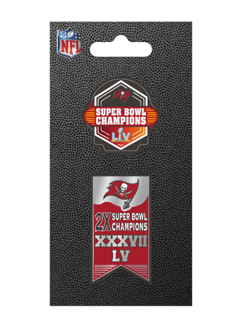 Tampa Bay Buccaneers 2020-2021 Super Bowl LV Champions Aminco Ensemble à 2 broches - Sporting Up
