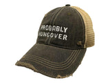 "Probably Hungover" Original Retro Brand Mudwashed Distressed Mesh Adj. Hat Cap - Sporting Up