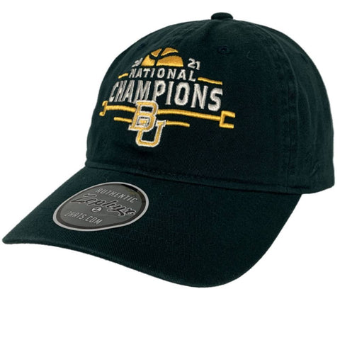 Shop Baylor Bears 2021 NCAA Basketball National Champions Forest Green Crew Hat Cap - Sporting Up