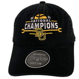 Baylor Bears 2021 NCAA Basketball National Champions Black Adj. Crew Hat Cap - Sporting Up