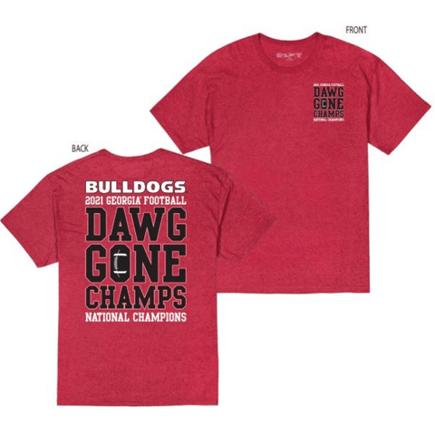 Camiseta de los campeones nacionales de dawg gone 2021 de los georgia bulldogs de la victoria - sporting up