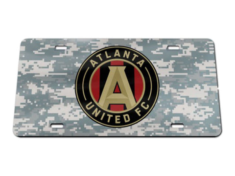 Shop Atlanta United FC MLS WinCraft Digital Camo Crystal Mirror License Plate Cover - Sporting Up