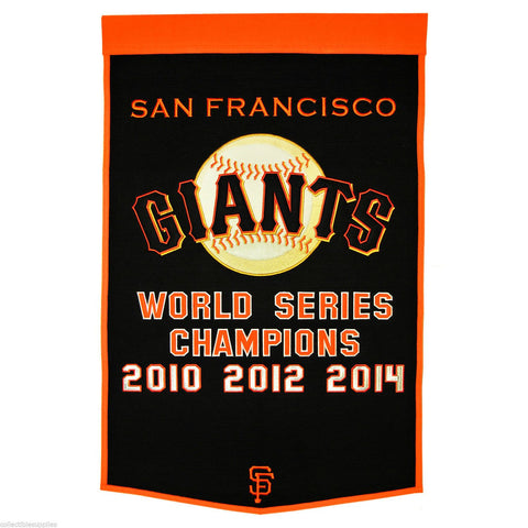 Shop San Francisco Giants Winning Streak WS Championships Dynasty Banner - Sporting Up