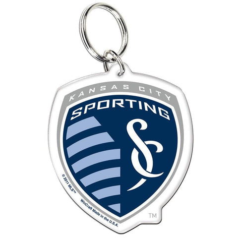 Shop Sporting KC Kansas City Logo Wincraft Premium MLS Acrylic Key Ring Keychain - Sporting Up
