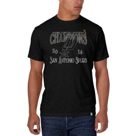 San Antonio Spurs 47 Brand 2014 Champions Logo schwarzes Scrum-T-Shirt – sportlich