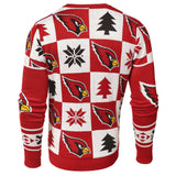 Arizona Cardinals nfl forever Collectibles suéter feo con parches de punto rojos y blancos - Sporting Up
