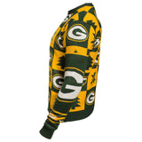Green Bay Packers Forever Collectibles Yellow & Green Knit Patches Ugly Sweater - Sporting Up