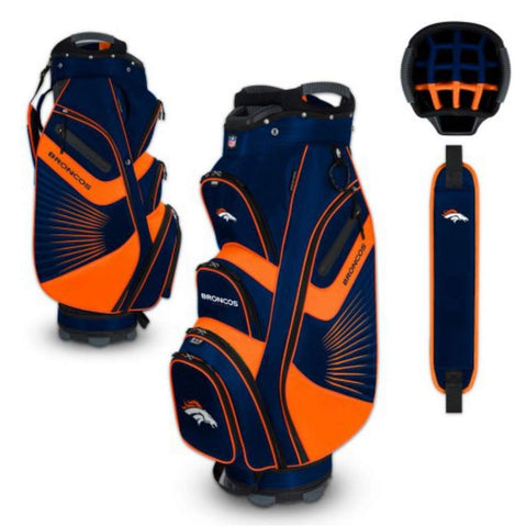 Shop Denver Broncos WinCraft "The Bucket II" 14-Way Cooler Cart Golf Bag - Sporting Up