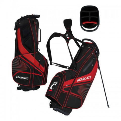 Shop Cincinnati Bearcats WinCraft "Grid Iron III" 6-Way Stand Golf Bag - Sporting Up